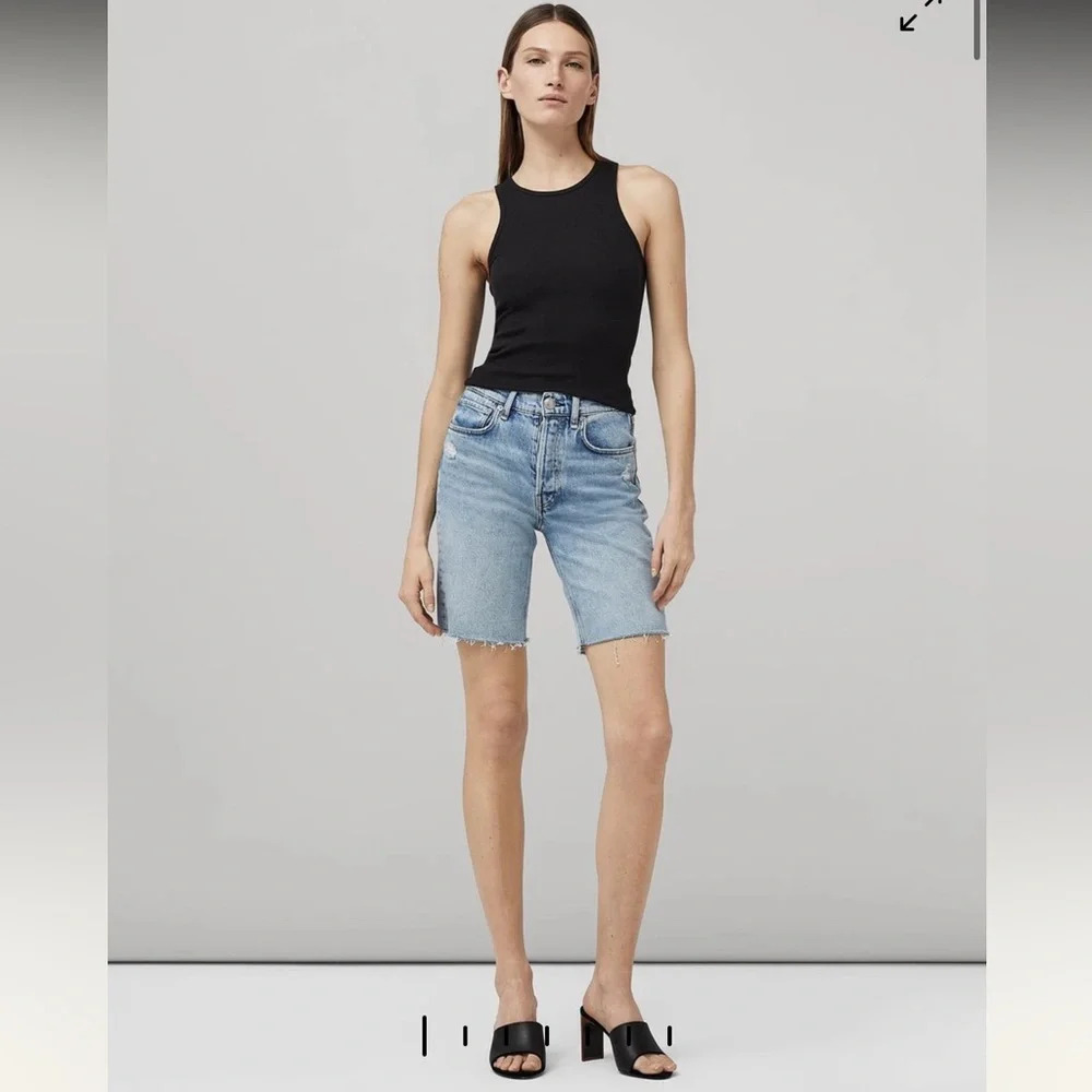 RAG & BONE Vintage Bermuda Mid Rise Shorts Mallory Size 32